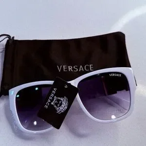 Versace | Accessories | Versace White Sunglasses With Purple 